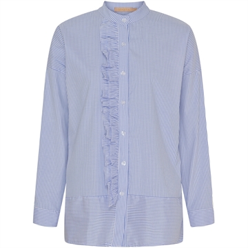 Marta Du Chateau Mdc Fina Shirt 5545 Sky Blue Stripe - Skjorte